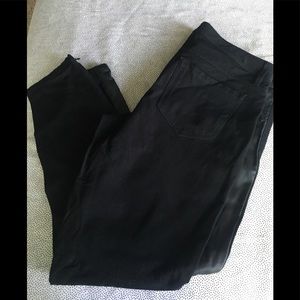 Banana republic black faux leather pants